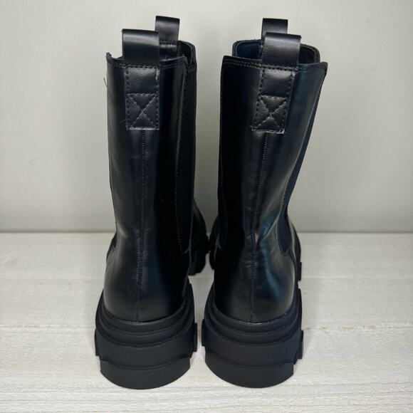 DREAM PAIRS Block Chelsea Platform Ankle Booties Black Womens Boots Size 9 - Picture 6 of 9